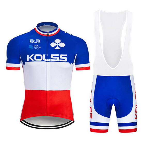 2019 Maillot Kolss Campione Francia Tirantes Mangas Cortas